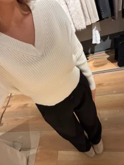 Nellie striktrøje hvid