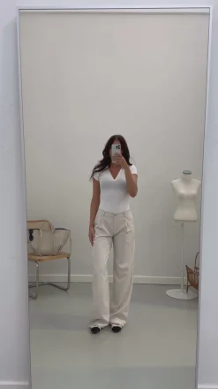 Olivia bukser creme tall