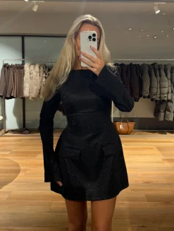 Ophelia glimmerkjole sort