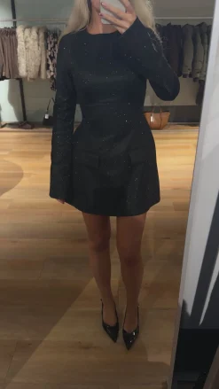 Ophelia glimmerkjole sort