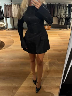 Ophelia glimmerkjole sort