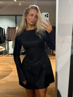 Ophelia glimmerkjole sort