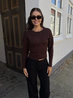 Sabrina cardigan mørkebrun