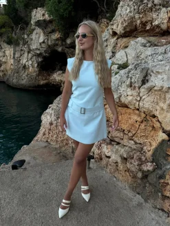 Samira kjole pastelblå