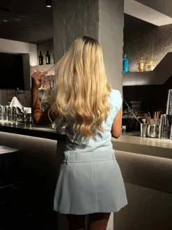 Samira kjole pastelblå