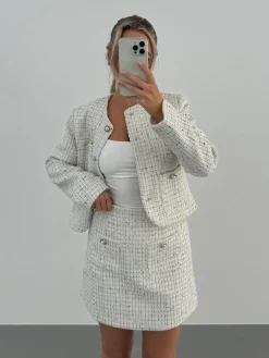 Serena nederdel hvid