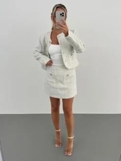 Serena nederdel hvid