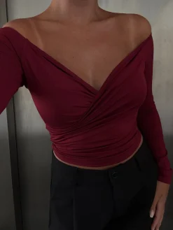 Sienna bluse bordeaux
