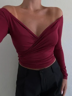 Sienna bluse bordeaux