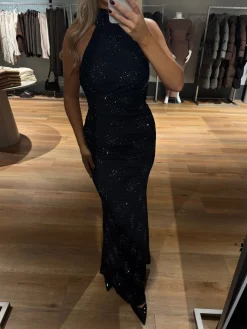 Silvia glimmer kjole sort