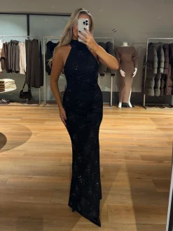 Silvia glimmer kjole sort