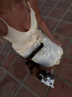 Sofia kjole pastelgul