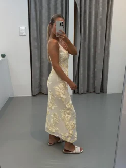 Sofia kjole pastelgul