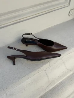 Sofia stiletter mørkebrun