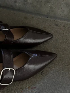 Sofie ballerina mørkebrun