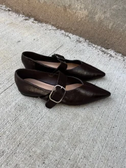 Sofie ballerina mørkebrun