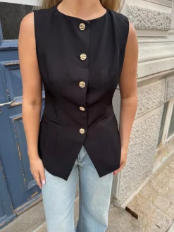 Stella vest sort
