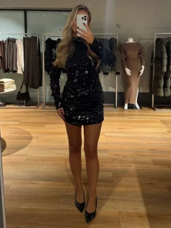 Valentina pallietkjole sort