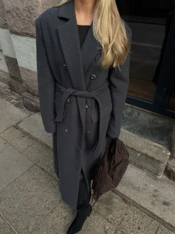 Valeria trenchcoat mørkegrå