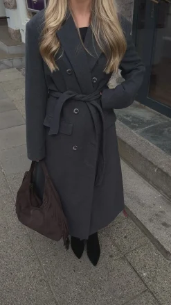Valeria trenchcoat mørkegrå