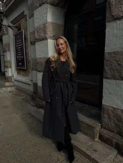 Valeria trenchcoat mørkegrå