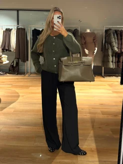 Victoria cardigan olivengrøn